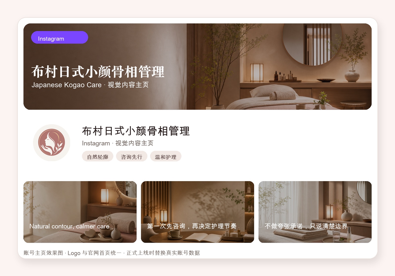 Instagram 主页效果图
